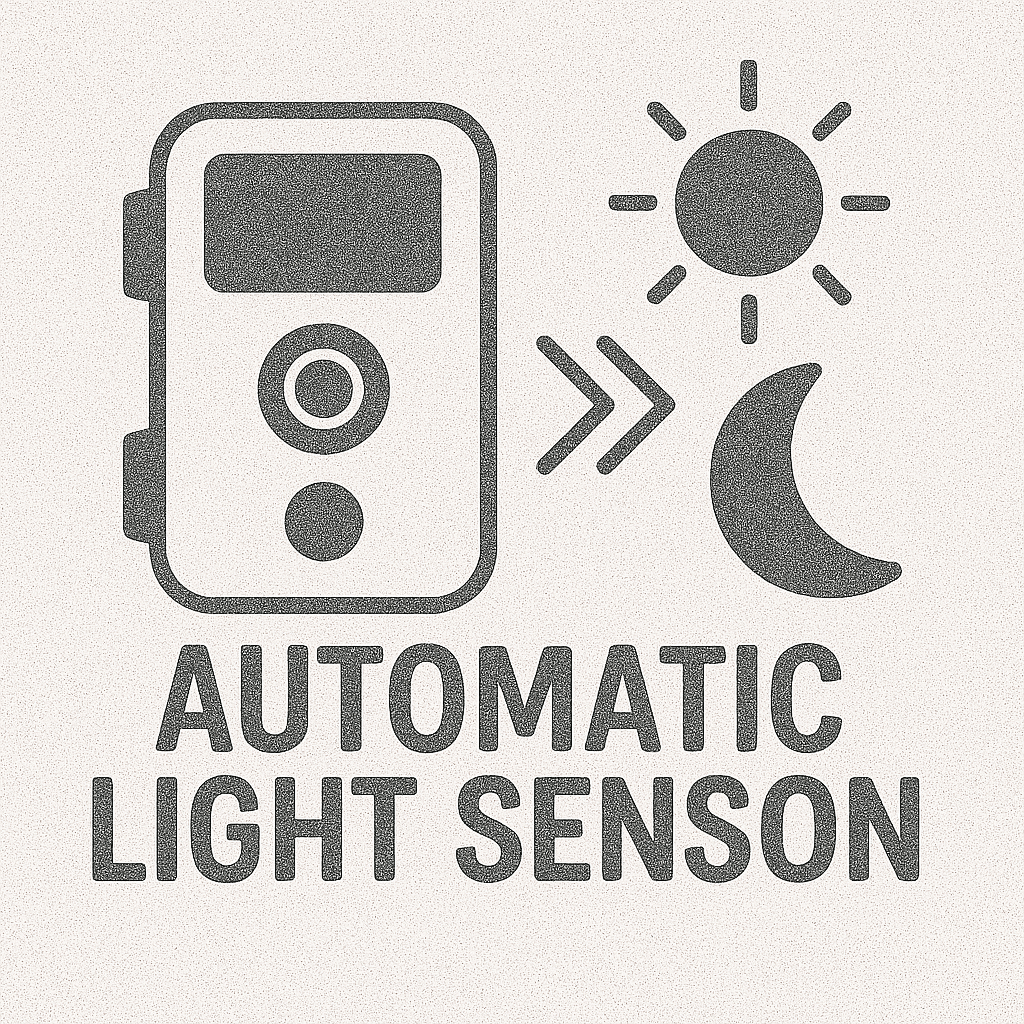 Automātisks gaismas sensors meža kamerās